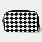 Trousse De Toilette Tableau de bord noir et blanc À damiers Drapeau (Recto)