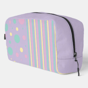 Trousse De Toilette Taches et rayures - Rose, Jaune, Violet, Vert