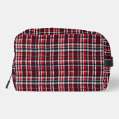 Trousse De Toilette Tartan Check Motif Stylish Monogrammed (Verso)