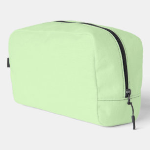 Trousse De Toilette Tea vert pastel Feuille couleur solide