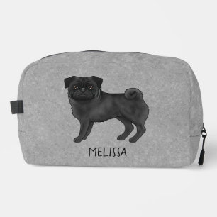 Trousse De Toilette Tecktonik Pug Chien de Dessin Animé Mignon Avec No