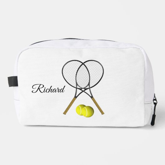 Trousse De Toilette Tennis Sport Thème Ajouter un nom (Recto)