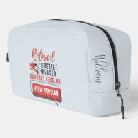 Tension d'adieu du travailleur postal à la retrait