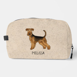 Trousse De Toilette Terrier Airedale Chien Terrier Bingley Nom personn