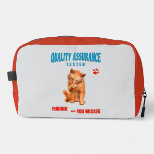 Trousse De Toilette Testeur QA Humour de chat
