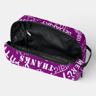 Trousse De Toilette Texte de remerciement multilingue personnalisé