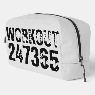Trousse De Toilette Texte usé et rayé Workout 247365 noir