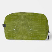 Trousse De Toilette Texture de l'alligator vert citron (Recto)