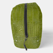 Trousse De Toilette Texture de l'alligator vert citron (Droite)