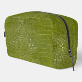 Trousse De Toilette Texture de l'alligator vert citron (Coin droit)