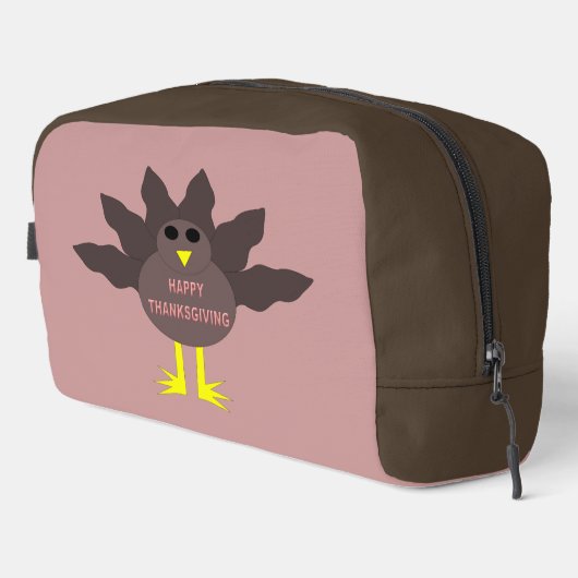 Trousse De Toilette Thanksgiving Plucked Turkey Patterned (Coin droit)