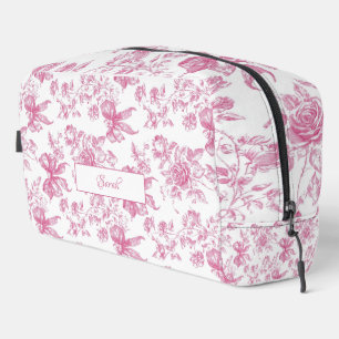 Trousse De Toilette Thé de Fleur Sauvage Rose Déjeuner de Mariée