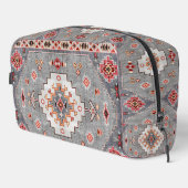 Trousse De Toilette Threads intemporels : Patrimoine Boho Geometry mar (Coin droit)