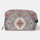 Trousse De Toilette Threads intemporels : Patrimoine Boho Geometry mar (Verso)