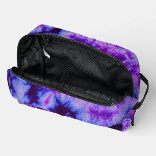 Trousse De Toilette Tie teinture teintes de pourpre et bleu