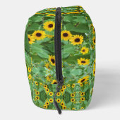 Trousse De Toilette Tirages monogrammes de tournesols imprimés (Droite)