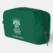 Trousse De Toilette Toiletry Bag - Forest Green (Personalized) (Coin droit)