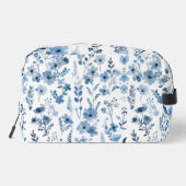 Trousse De Toilette Toilettes Florales Bleues (Verso)