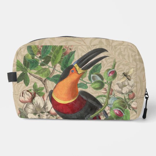 Trousse De Toilette Toucan Jungle Tropical Bird Belle antique (Recto)
