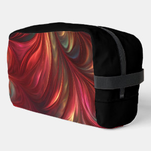 Trousse De Toilette Tourbillon Abstrait rouge Iridescente