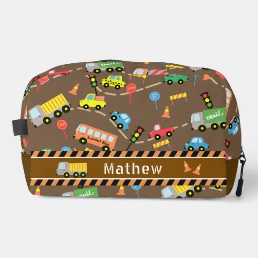 Trousse De Toilette Transport Boys Brown (Recto)