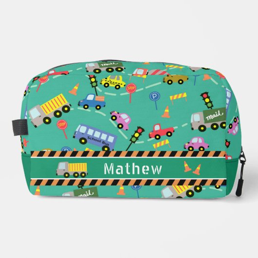Trousse De Toilette Transport Boys Turquoise (Recto)