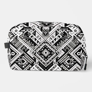 Trousse De Toilette Tribal monochrome - Symétrie en gras en noir