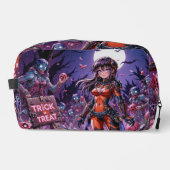 Trousse De Toilette Trick ou traiter Halloween Zombies distribuer le c (Recto)