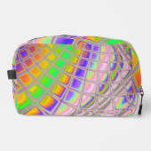 Trousse De Toilette Trippy Super Vibrant Abstrait Digital Fractal Art (Recto)