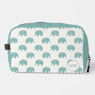 Trousse De Toilette Turquoise Cute Elephant Motif