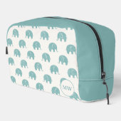 Trousse De Toilette Turquoise Cute Elephant Motif (Coin droit)