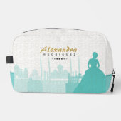 Trousse De Toilette Turquoise & Gold Arabian Quinceañera (Recto)