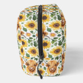 Trousse De Toilette Vaches Highland et fleurs de tournesol jaune (Droite)