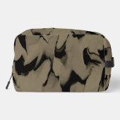 Trousse De Toilette Vagues de Noir et Brown (Verso)