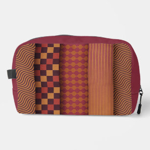 Trousse De Toilette Vagues Rétro et Motif Géométrique du Milieu du Siè