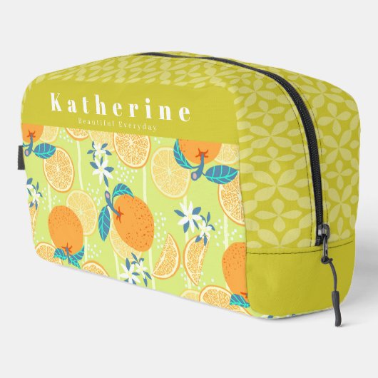 Trousse De Toilette Vert d'été orange (Coin droit)