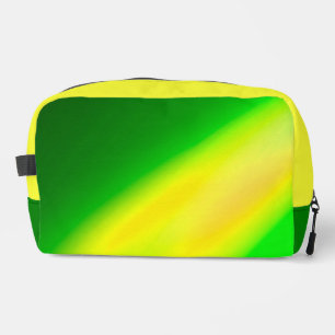 Trousse De Toilette Vert Jaune ombre clair de lune Double bande