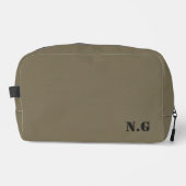 Trousse De Toilette Vert militaire de style utilitaire (Recto)