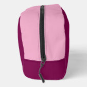 Trousse De Toilette Vin et rose clair avec nom (Droite)