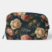 Trousse De Toilette Vintage Floral Dark Background  (Verso)