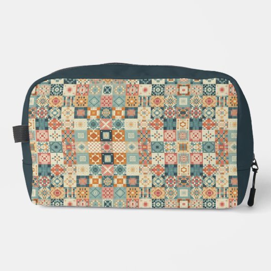 Trousse De Toilette Vintage, patchwork, paré (Recto)