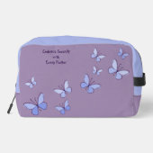 Trousse De Toilette Violet Bleu Bleu Papillon Kaleidoscope (Verso)