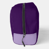 Trousse De Toilette Violet foncé avec nom violet pâle (Droite)
