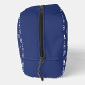 Trousse De Toilette Voile Illustrant Sml Ptn Blanc+Bleu Marine (Droite)