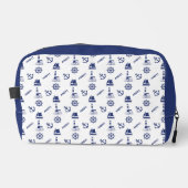 Trousse De Toilette Voile Illustrant Sml Ptn Navy Bleu+Blanc (Recto)