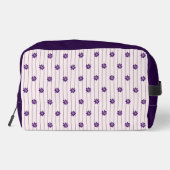 Trousse De Toilette Vos Initiales Violet & Broussailles Fleurs violett (Verso)