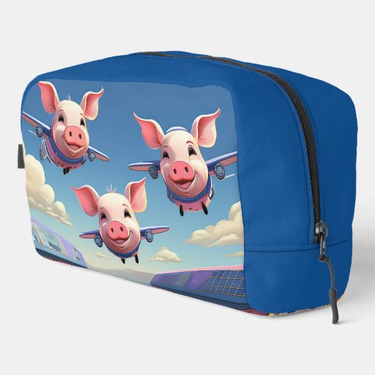 Trousse De Toilette When Pigs Fly Funny Pig Airplanes (Coin droit)