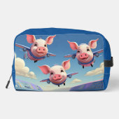 Trousse De Toilette When Pigs Fly Funny Pig Airplanes (Verso)