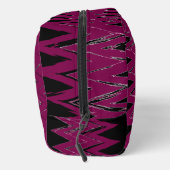 Trousse De Toilette Wine Zigzag Abstract Design (Droite)