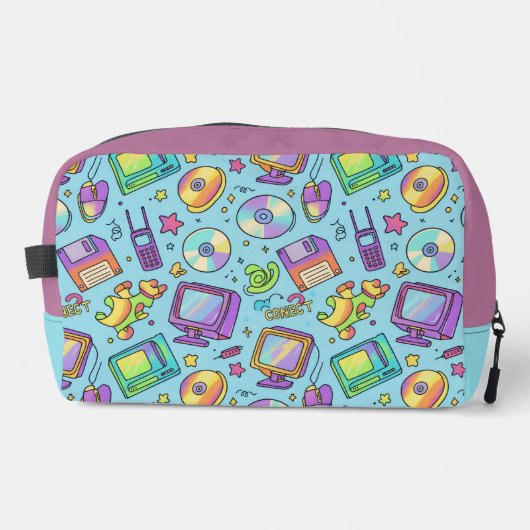 Trousse De Toilette Y2K Retro Tech Aesthetic Doodle Makeup Bag (Recto)